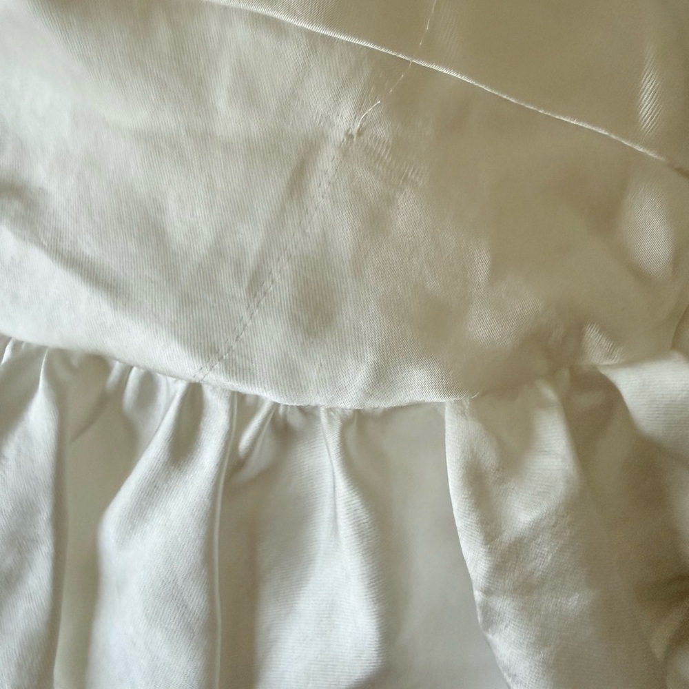 Selfie Leslie Alba Frill Trim Satin Maxi Dress White - Picture 7 of 7